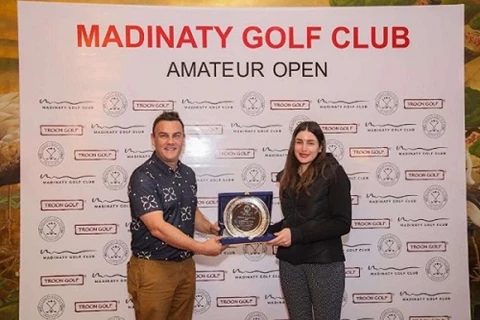 عيسى ودينا أبو العلا يتوجان ببطولة مدينتي المفتوحة للجولف 2025